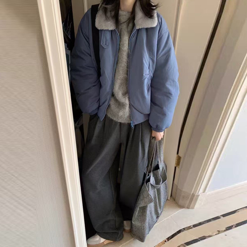 2025年新款冬季羽绒棉服女款短款小个子夹克加绒棉衣夹棉棉袄外套