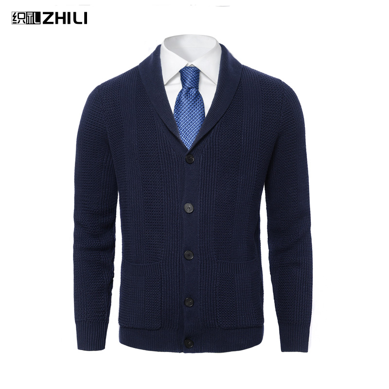 男士翻领开衫春季复古新疆长绒