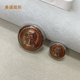 BC家金属徽章纽扣复古图案西装大衣外套开衫扣子羊绒针织毛衣纽扣