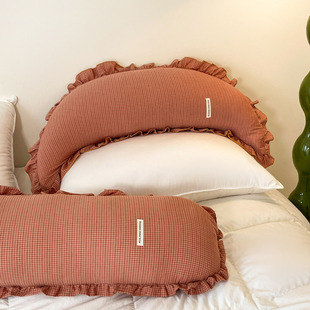 韩国ins儿童房大月亮枕孕妇侧睡托腹夹腿抱枕月牙型靠枕长条枕头