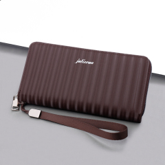 ví cầm tay clutch Nam dây kéo dài ví thích hợp mới túi xách tay dây đeo cổ tay ly hợp 3D túi điện thoại di động ánh sáng nhỏ sang trọng clutch cầm tay nam hàng hiệu ví cầm tay nam