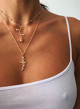 欧美ins风博主同款多层次项链