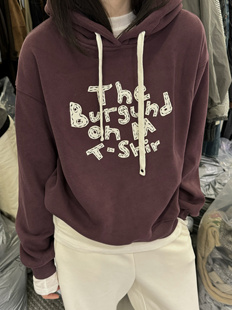 韩国东大门加厚连帽卫衣女新品宽松减龄字母套头卫衣