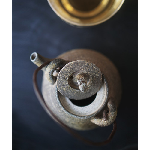 桥爪香代进口粗陶诧寂风茶具