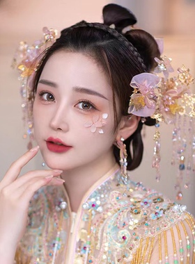 新款蝴蝶结其它合金新款发饰套装