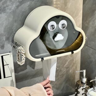 纸盒收纳INS卫生间卷云朵置物架创意风厕免打孔纸巾盒壁挂纸盒子