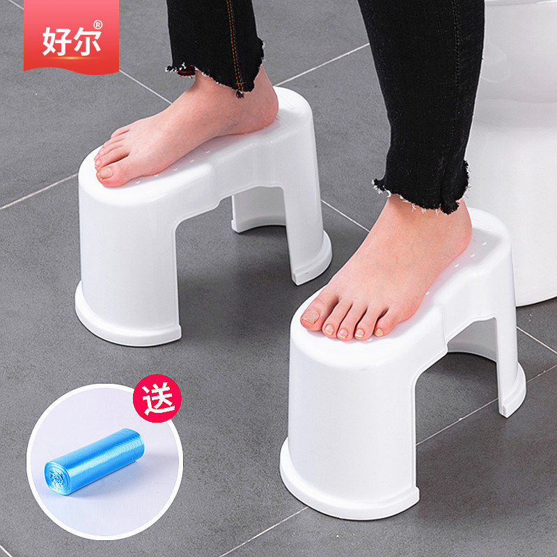 马桶凳蹲坑神器家用加厚垫脚坐z便登拉屎厕所脚踏脚踩蹲便凳子脚
