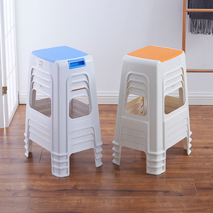 塑料凳子加厚家用餐桌高凳经济型简约现代餐厅板凳特厚吃饭用椅子