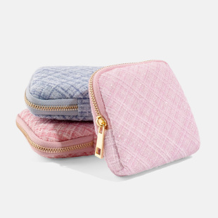 黄金首饰收纳包高端珠宝玉石文玩手链耳饰专用收纳袋绒布拉链包包