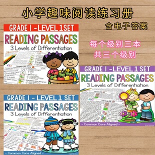 Reading passages小学生英语阅读理解季节故事分级写作阅读练习册