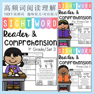 幼儿英语高频词练习册sightwords220词阅读理解小学儿童单词益智