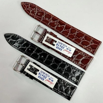 奥诺正品AONO头层皮表带鳄鱼石头纹纯小牛皮鱼花纹超薄真皮表带