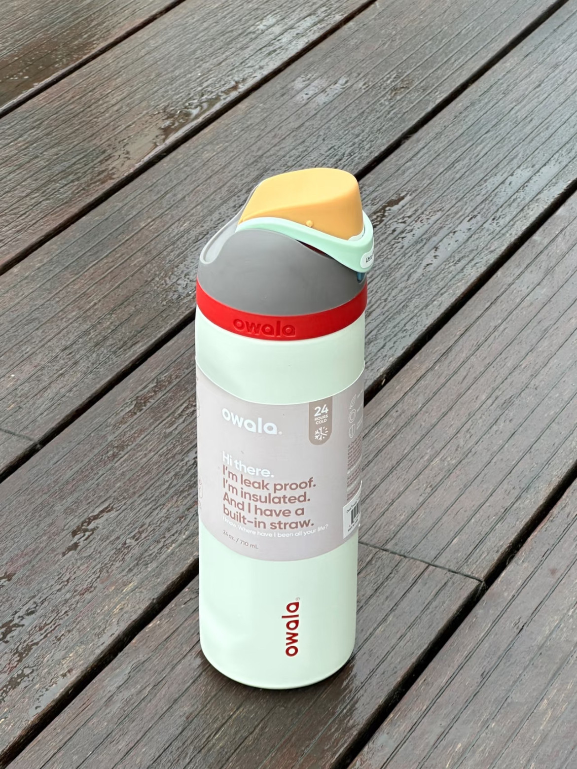 Owala 710ml|24oz限定便携大容量双饮口学生情侣通勤水杯吸管杯