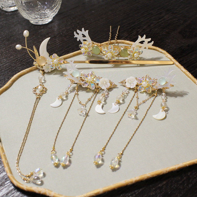 [Deer]Antiquity Hand made Original manual Antlers Hairpin Antiquity classical Hanfu Headdress Waferin the Accessories/Fashion Jewelry, Hair Accessories  category - from Buy2taobao.com to provide professional Taobao agent buy service