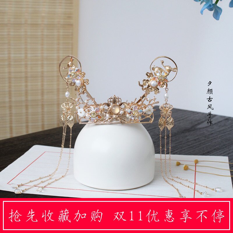 【瑞兔呈祥】夕颜古风手作原创汉服兔子簪配饰头饰发簪顶簪套装在类目 饰品/流行首饰/时尚饰品新, 发饰中 - 来自Buy2taobao.com提供专业的淘宝代购服务