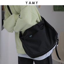 YAMY斜挎包女原宿机能背包百搭ins男大包包学生潮女包单肩包挎包