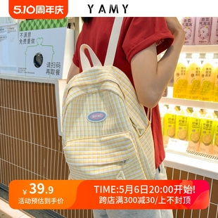 6.11花曦家新品 女双肩包高颜值ins风韩版 大学生背包潮森系书包