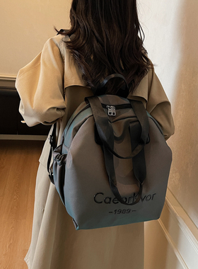 AZN新品 托特包多功能双肩包高级感女2025潮大容量单肩手提包9.12