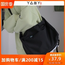 YAMY斜挎包女背包百搭ins男包包2020新款潮大容量学生单肩包挎包
