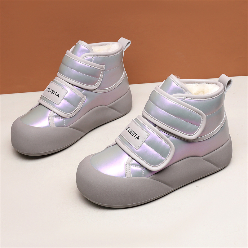 桑坡纯羊毛一体厚底雪地靴