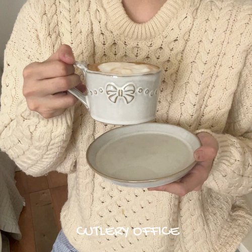 复古浮雕釉下彩窑变咖啡杯