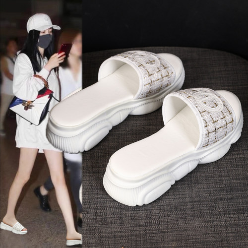 2025夏季新款法式小香风拖鞋