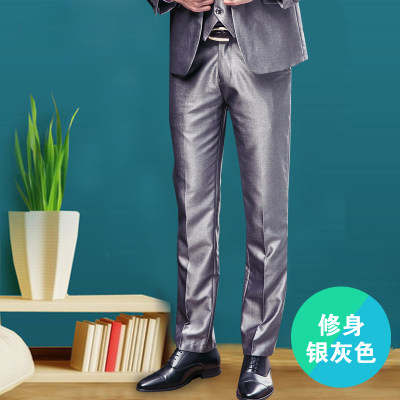 韩版修身西裤商务休闲直筒长裤