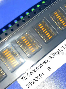 GDH08STR04  8位 2.54mm脚距 贴片型拨码开关连接器