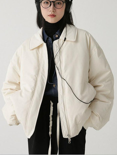 清新学院风短款 云朵奶黄包 新款 白鸭绒羽绒服女 冬季 CHIC