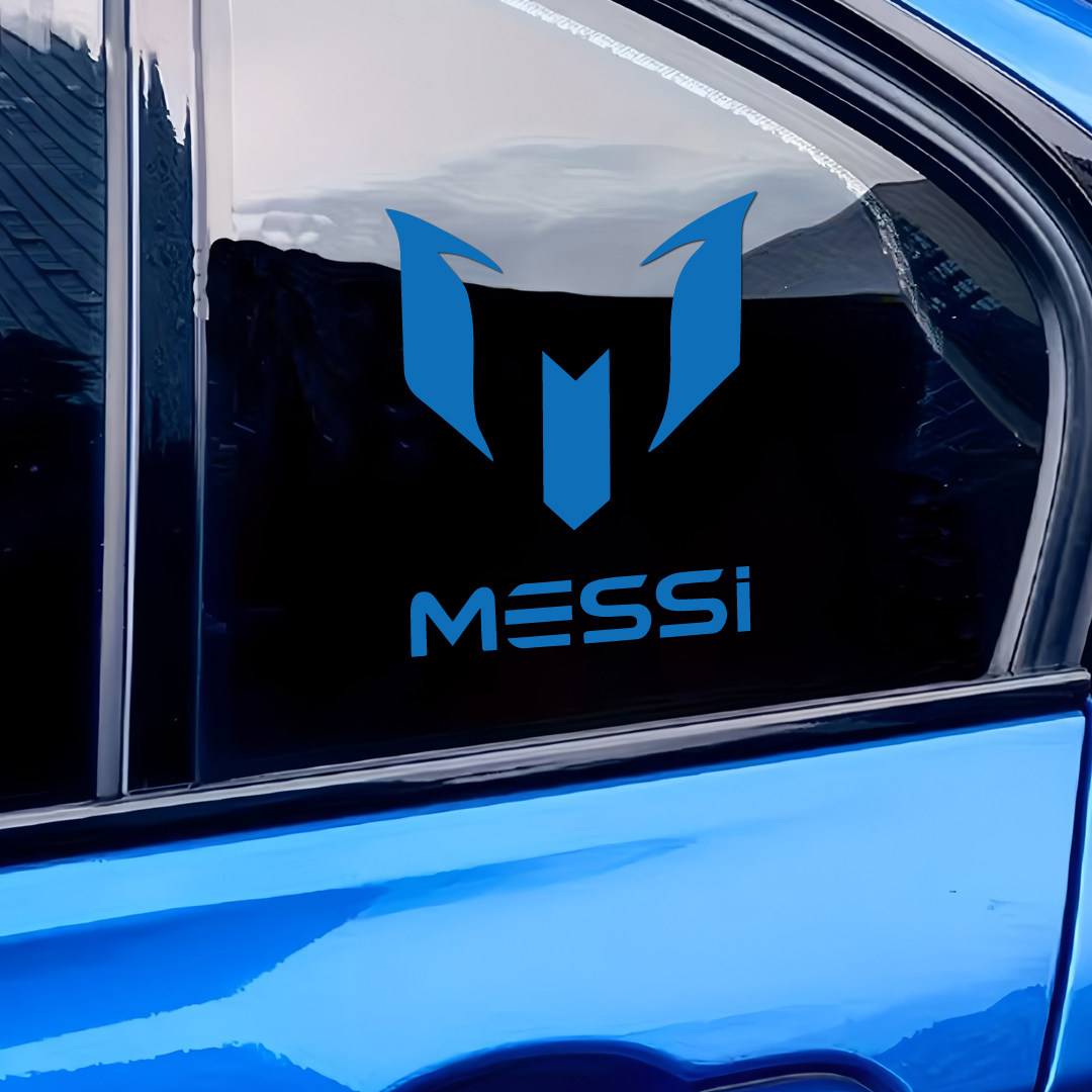 梅西车贴足球球星MESSI标志