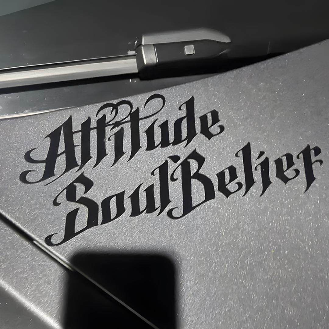 attitude限定西海岸汽车贴