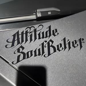 attitude限定西海岸汽车贴