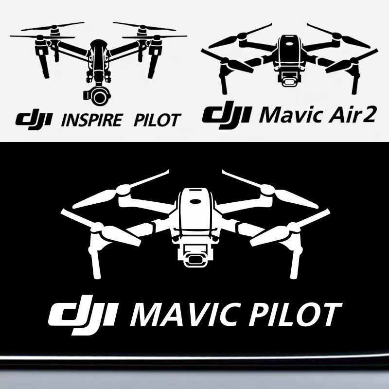 大疆无人机飞行员车贴航拍个性创意户外logo贴纸 MAVIC PILOT后窗