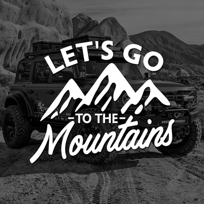 山脉户外越野探险车身车窗贴纸