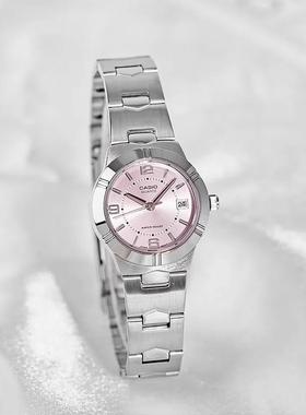 CASIO卡西欧手表女学生樱花金属简约指针石英表LTP-1241D-4A