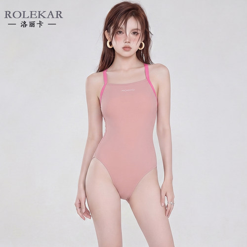 竞速连体泳衣女大露背纯欲专业