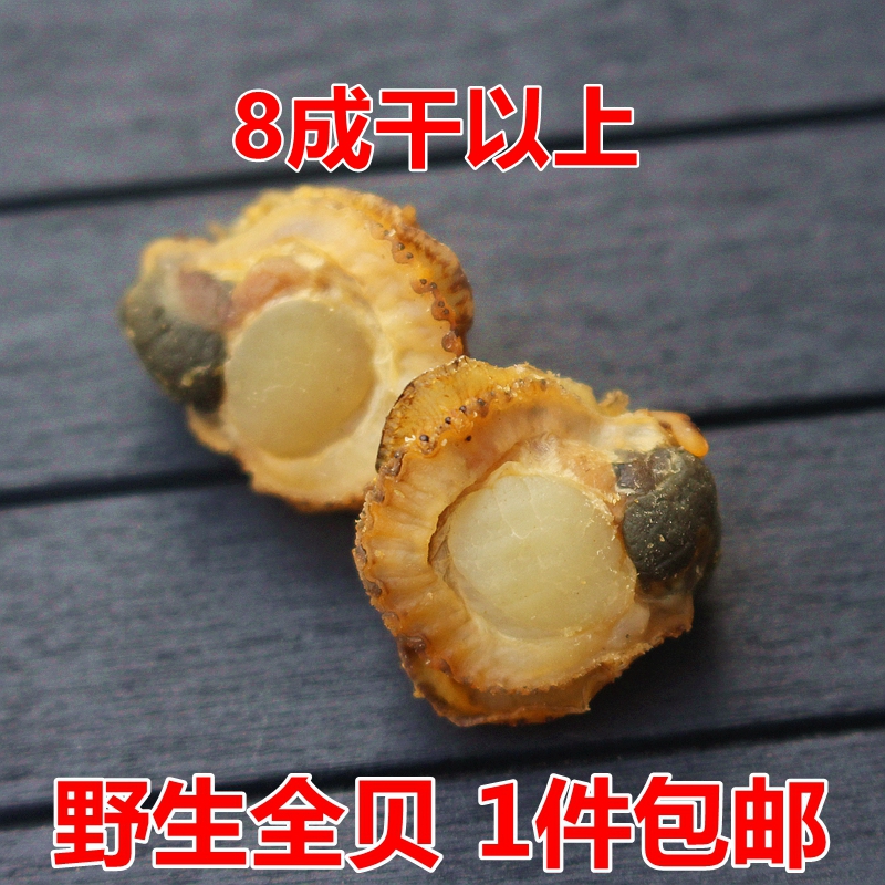 新晒海捕全贝干500g包邮新鲜扇贝肉干贝瑶柱带边贝类水产海鲜干货