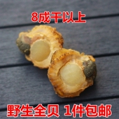 新晒海捕全贝干500g 新鲜扇贝肉干贝瑶柱带边贝类水产海鲜干货 包邮