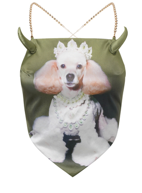 【Nodress】 戴绿宝石的贵宾犬魔鬼角肚兜 印花性感外穿吊带上衣