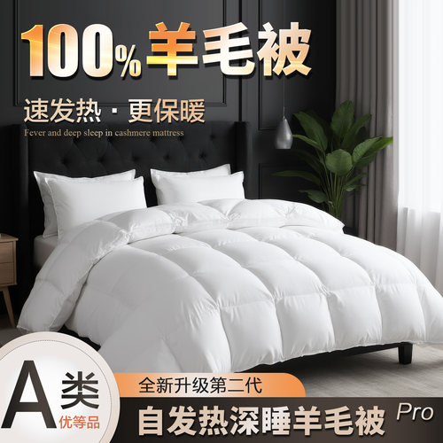 【工厂直销】自发热深睡羊毛被
