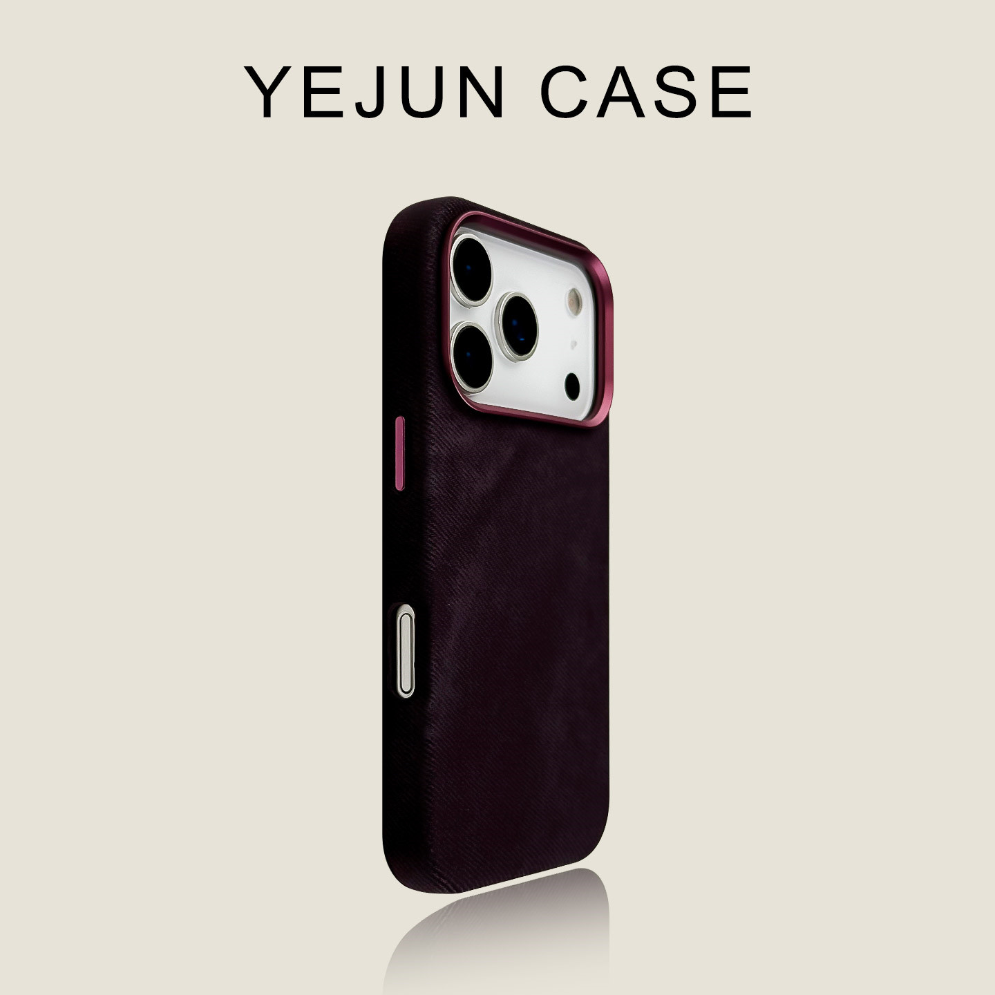 thumbnail for Also suitable for iphone17 16pro mobile phone case, navy flannel, apple 17promax, high-end leather, new 15 protective case, large hole 14, fashion Internet celebrity 13, men's and women's business, 17air