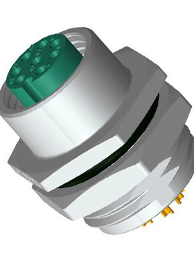 Amphenol 圆形连接器 M12A-08PFFS-SH8001