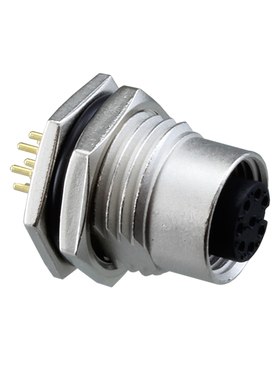 Amphenol 圆形连接器 M12A-08PFFP-SF8002