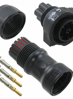 Amphenol 圆形连接器 DC-03BFMA-QL8SPP