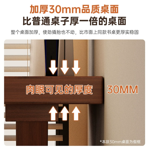 Рабочий стол из цельного дерева, студенческий домашний компьютерный стол для гостиной, большой стол для спальни, двойной прямоугольный верстак