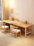 Двойная столовая спальня с длинным столом для дома для домашнего обучения. Написание письменного стола простые компьютерные офисные скамейки