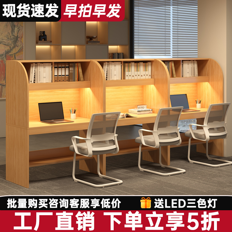 自习室学习桌隔断桌椅考研大学生电脑桌封闭沉浸式桌子自习桌书桌