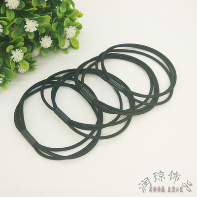 绑头发日韩风黑色学生橡皮筋