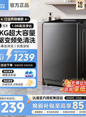 小天鹅12KG全自动洗衣机家用8/10公斤洗脱一体租房宿舍波轮1809DT