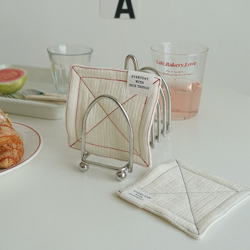 韩式ins风棉纱手工杯垫